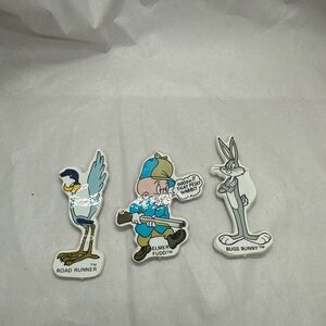 Warner Bros. Cartoon Character Magnets - Blue, Gray, White